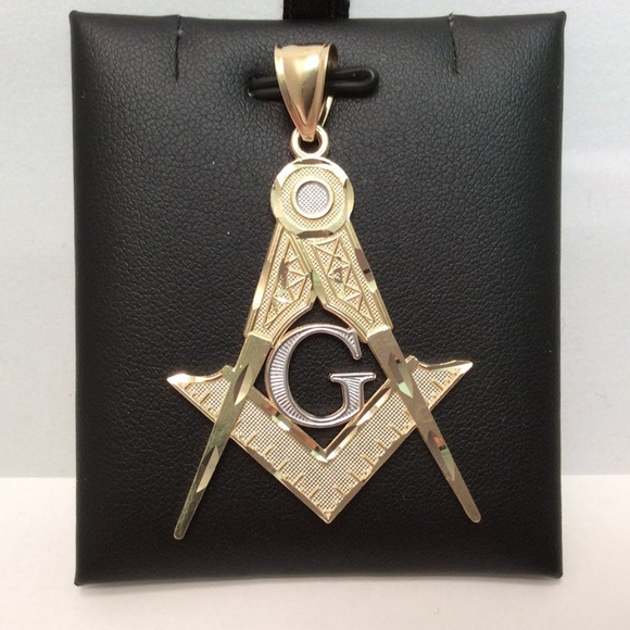 10k Real Yellow Gold Mason Masonic Pendant 5.90 grams